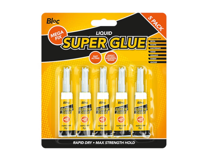 Wholesale Super Glue 5pk | Gem imports Ltd.