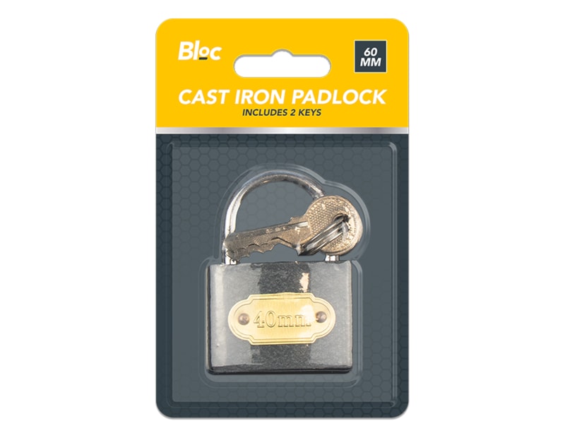 Cast Iron Padlock 60mm