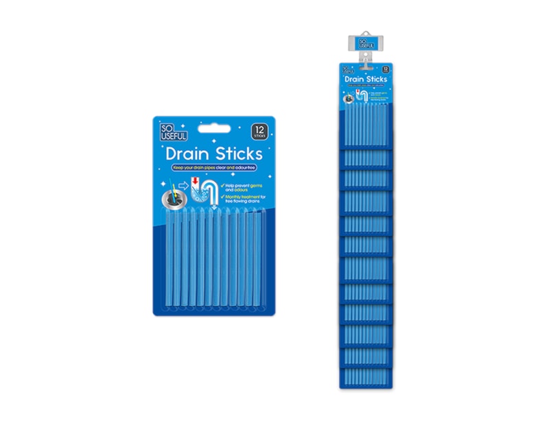 Wholesale Drain Sticks 12pk With Clip Strips