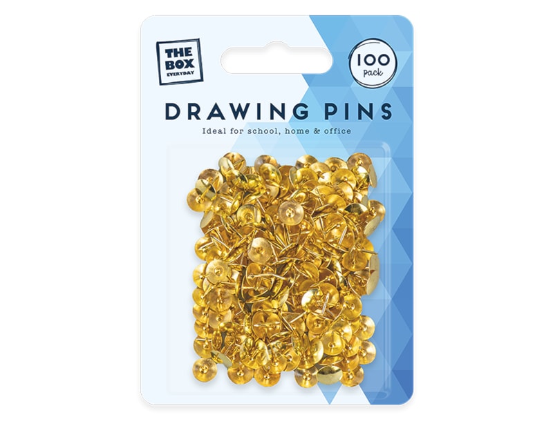 Wholesale Drawing pins 100pk