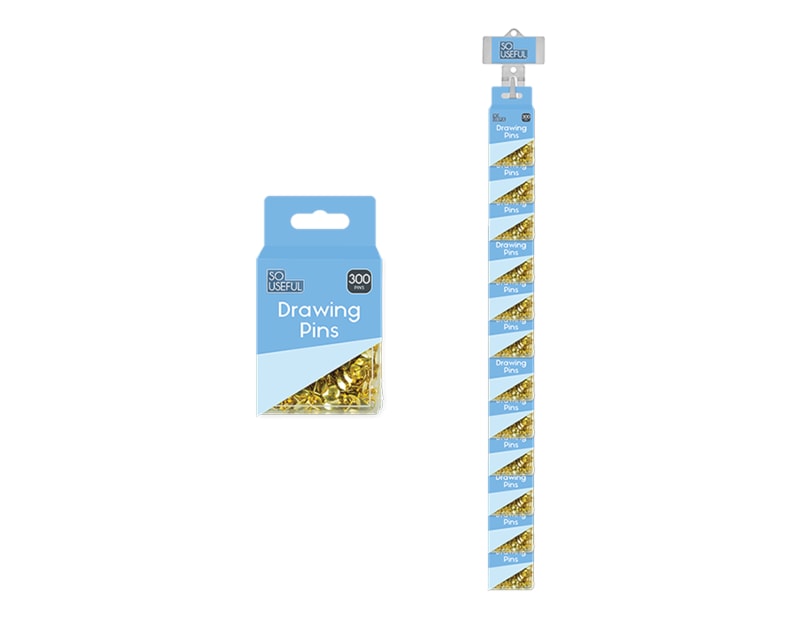 Wholesale Drawing Pins 300pk With Clip Strip