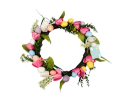 Wholesale Egg and Tulip Wreath 48cm