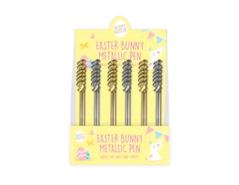 Wholesale Easter Bunny Metallic Pen PDQ