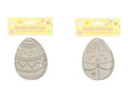 Wholesale Wooden Hanging Easter Eggs | Gem imports Ltd.