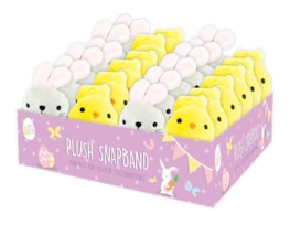 Wholesale Easter Plush Snap Band with PDQ