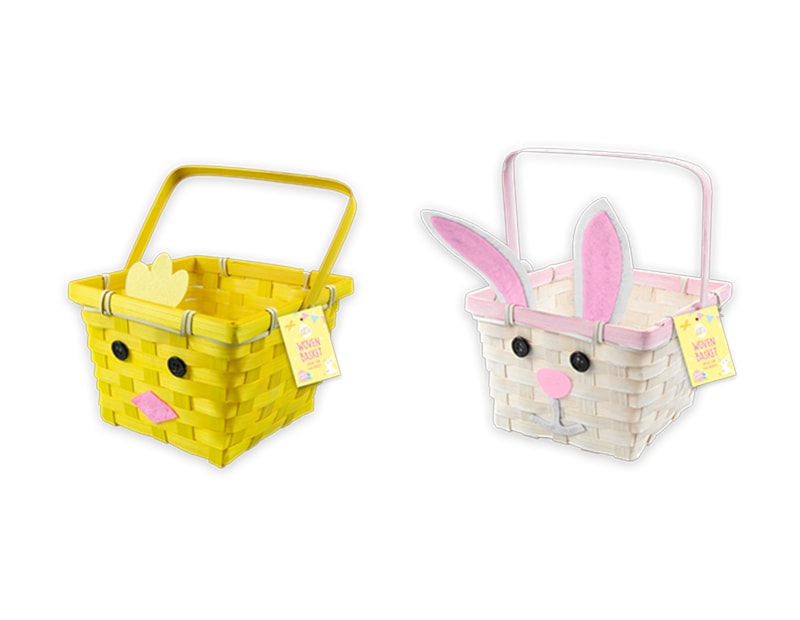 Wholesale Easter Character Woven Basket