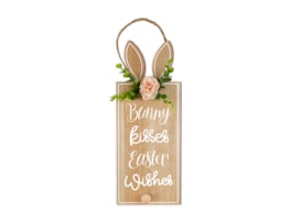 Wholesale Easter Bunny Hanging Plaque 34cm x 13cm