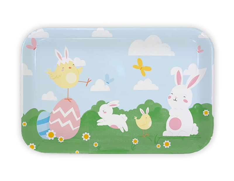 Wholesale Easter Plastic Serving Tray | Gem imports Ltd.