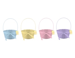 Wholesale Easter Woven Basket with Ribbon