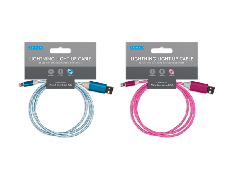 Wholesale Lightning Light up charging cable | Gem imports Ltd.