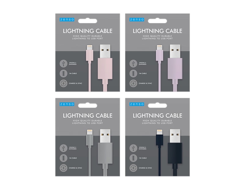 Wholesale Coloured Iphone USB Cable 1m| Gem imports Ltd