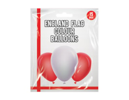 England Solid Colour Balloons 15pk