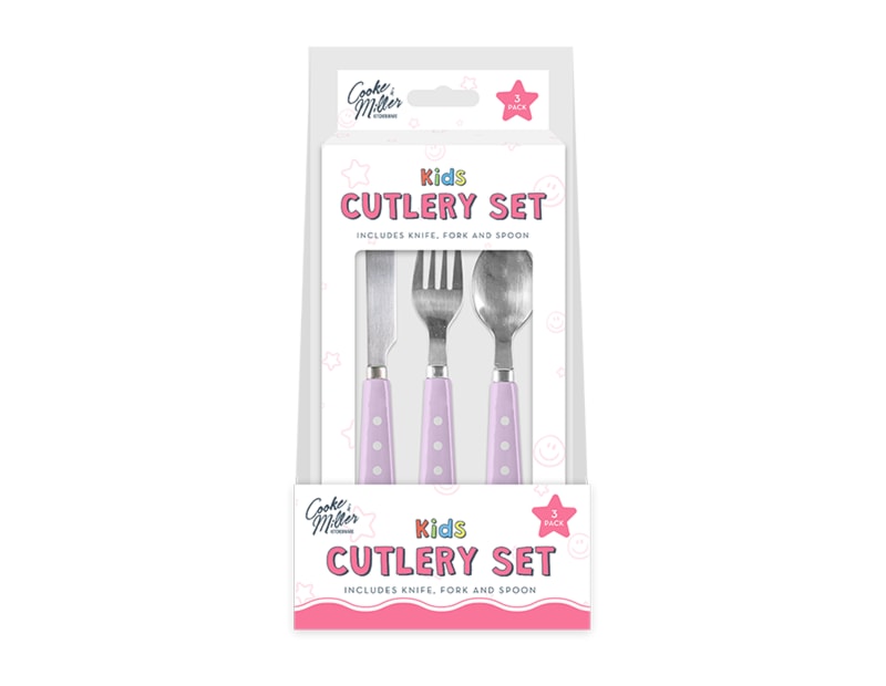 Wholesale Fairy 3 Piece Cutlery Set PDQ