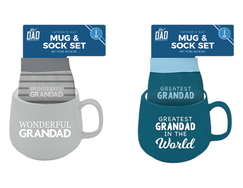 Wholesale Grandad's Mug & Sock Set