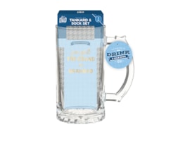 Wholesale Grandads Glass Tankard & Sock Set