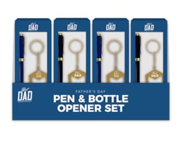 Wholesale Father's Day Pen and Bottle Opener Set with PDQ