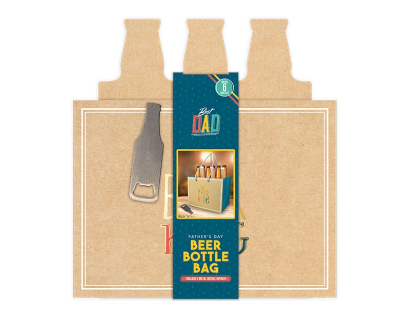 Wholesale Father's Day Beer Bottle Bag & Opener