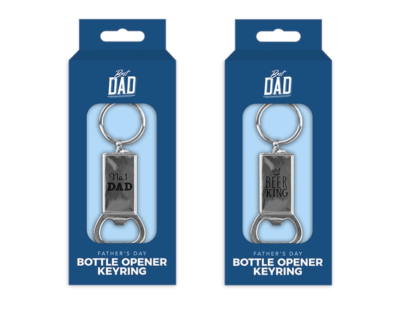 Wholesale Father's Day Metal Bottle Opener Keyring