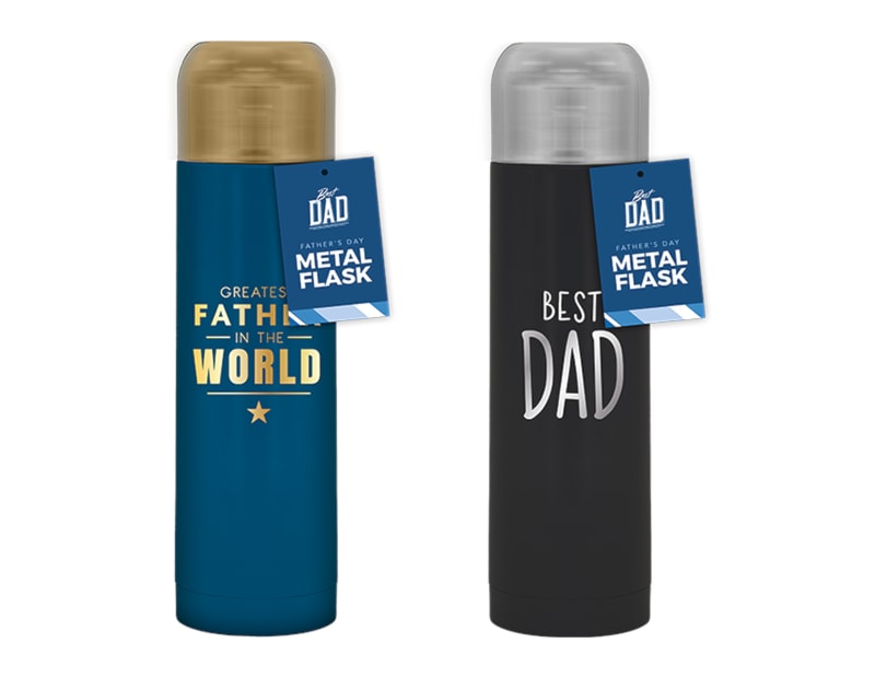 Wholesale Father's Day Foil Metal Flasks