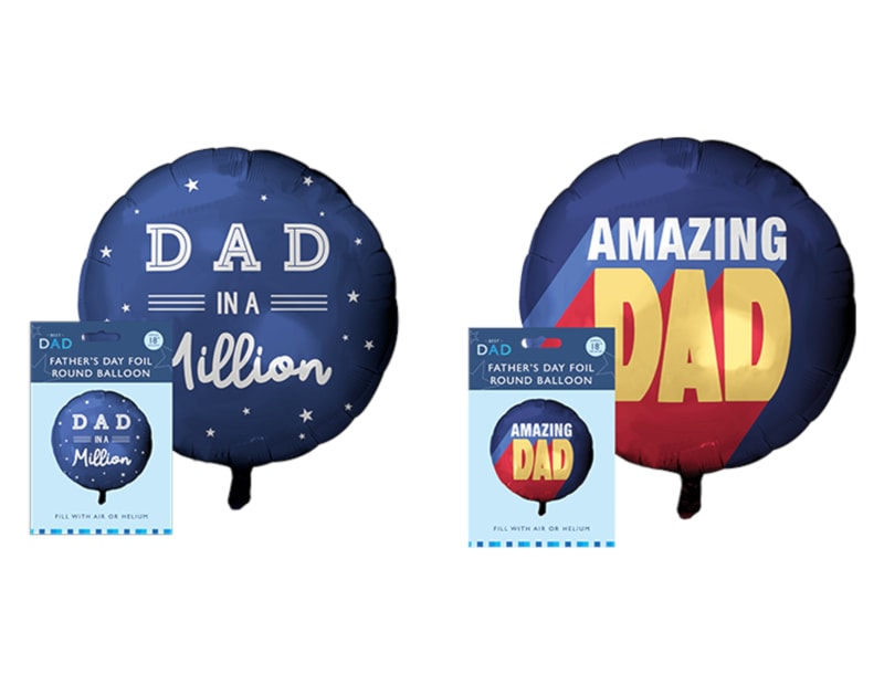 Wholesale Father's Day 18" Round Foil Balloon | Gem imports Ltd