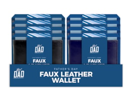 Wholesale Father's Day PU Leather Wallet PDQ