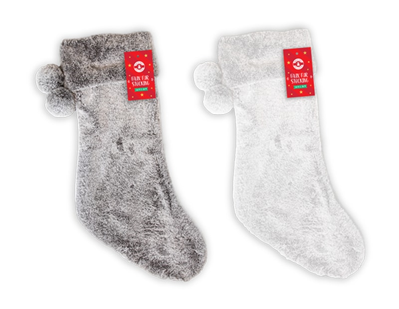 Wholesale Faux Fur Stocking 55cm x 20cm