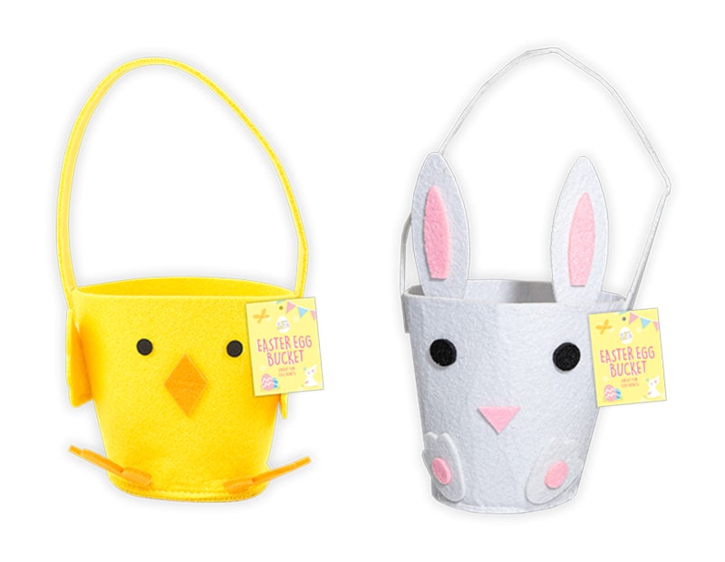 Wholesale Easter Felt Chick Treat Buckets