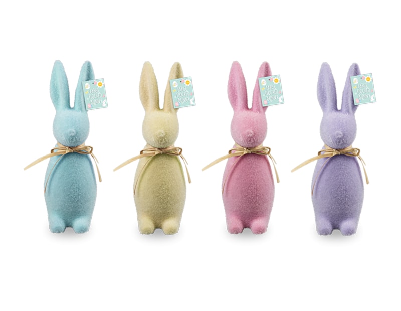 Wholesale Flocked Bunny Ornament 30cm