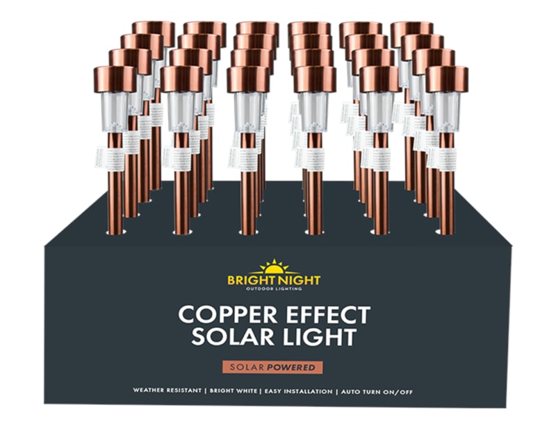 Copper Effect Solar Stake Light PDQ