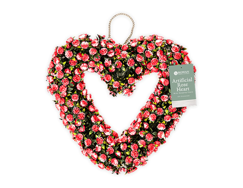 Wholesale Artificial Rose Heart with Hanging Chain