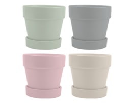 Wholesale Bright Ceramic Plant Pot & Saucer