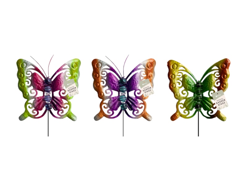 Wholesale Glass Bead Butterfly Garden Stakes | Gem Imports Ltd