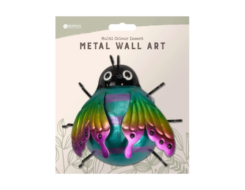 Wholesale Multi colour insect metal wall decoration | Gem imports Ltd.