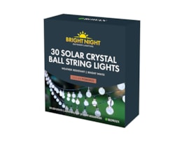 Wholesale Crystal Ball Solar String Lights Bright White