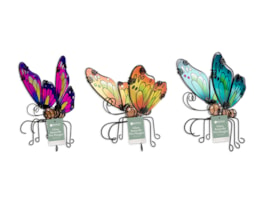 Wholesale Decorative Glass butterfly pot hanger | Gem imports Ltd.