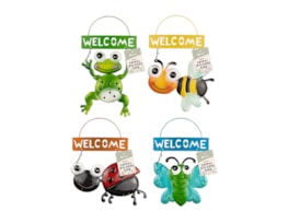 Wholesale Cute Animal Metal Welcome sign | Gem imports ltd.