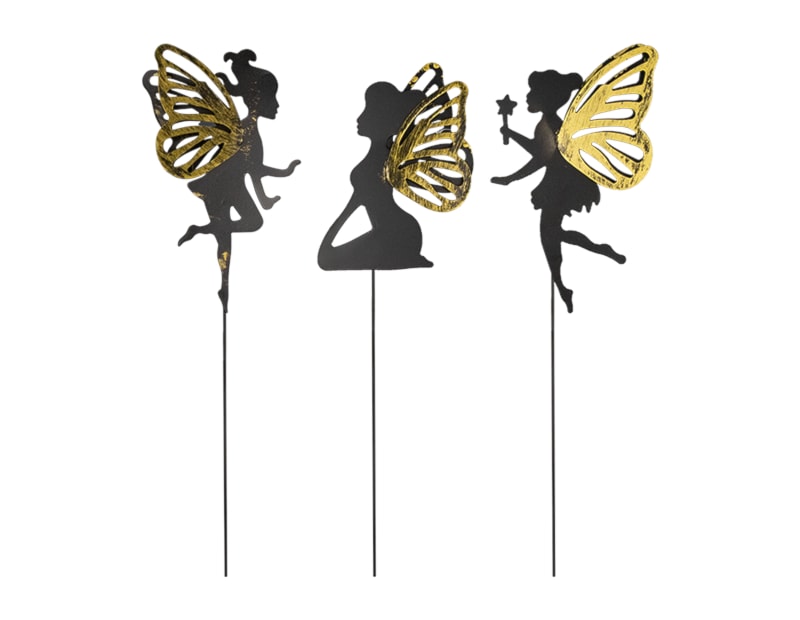 Wholesale Fairy silhouette Metal Garden stake | Gem imports Ltd.