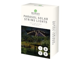 Solar Parasol String Lights Warm White