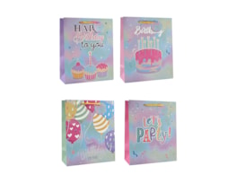 Wholesale Girls Foiled Birthday Large Gift Bag 30x42x12cm