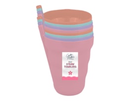 Wholesale Girls Straw Tumblers 8pk