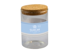 Glass Jar with Cork Lid 600ml