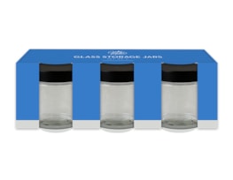 Wholesale Glass Storage Jars 3pk