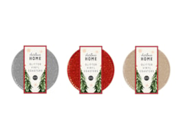 Wholesale Glitter Vinyl Coasters | Bulk Buy Christmas Homeware