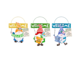 Wholesale Gonk Metal Welcome sign | Gem imports Ltd.