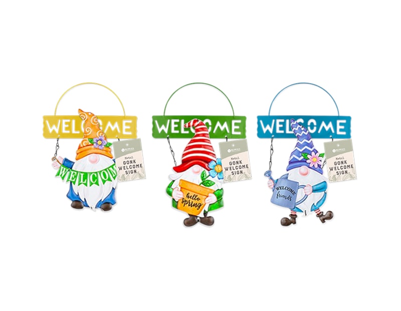 Wholesale Gonk Metal Welcome sign | Gem imports Ltd.