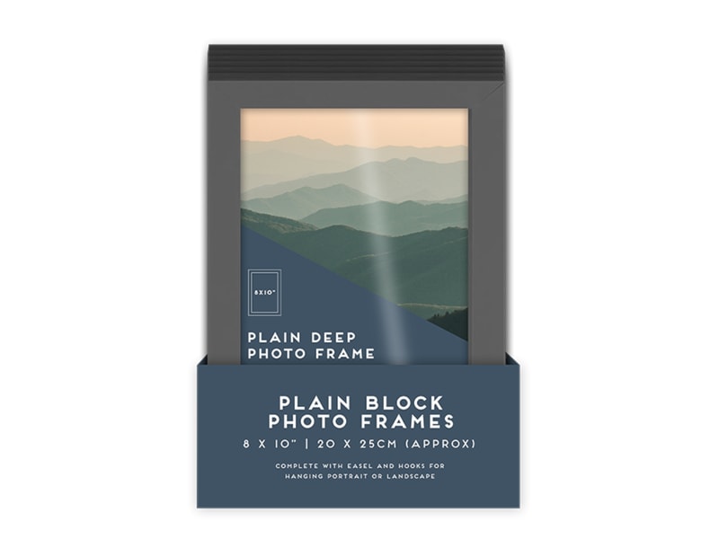 Wholesale Grey Photo Frame 8 X 10" 1pk PDQ