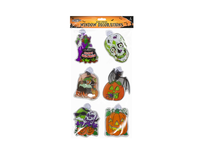 Halloween Window Decorations - 6 Pack Main image	Zoom image