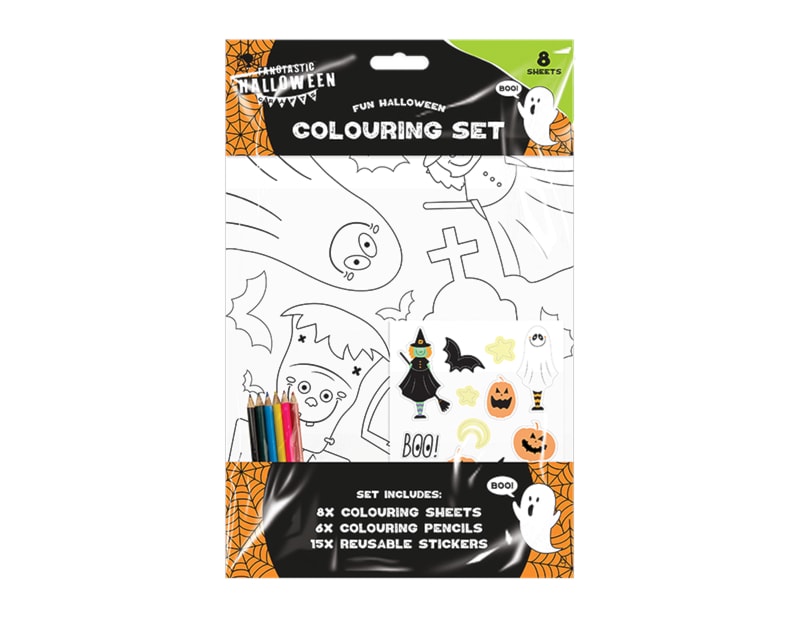 Wholesale Halloween colouring set