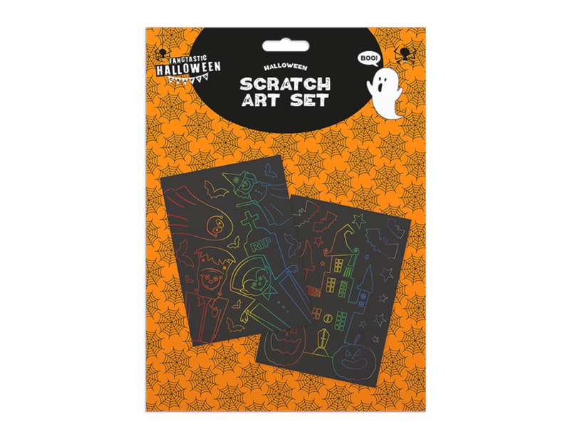 Wholesale Halloween scratch art set