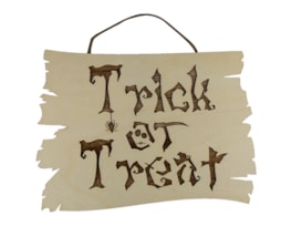 Wholesale Halloween Wooden Hanging Sign | Gem imports Ltd.